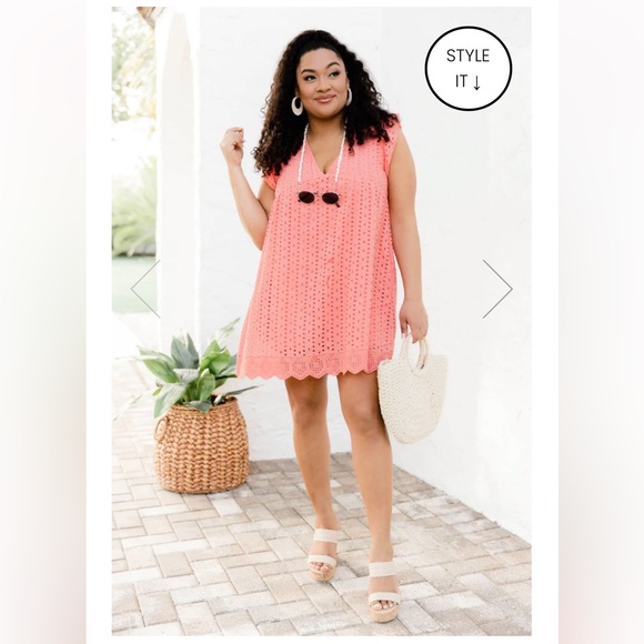 Peach Romper. Brand new Never Worn. NWOT - Picture 6 of 12